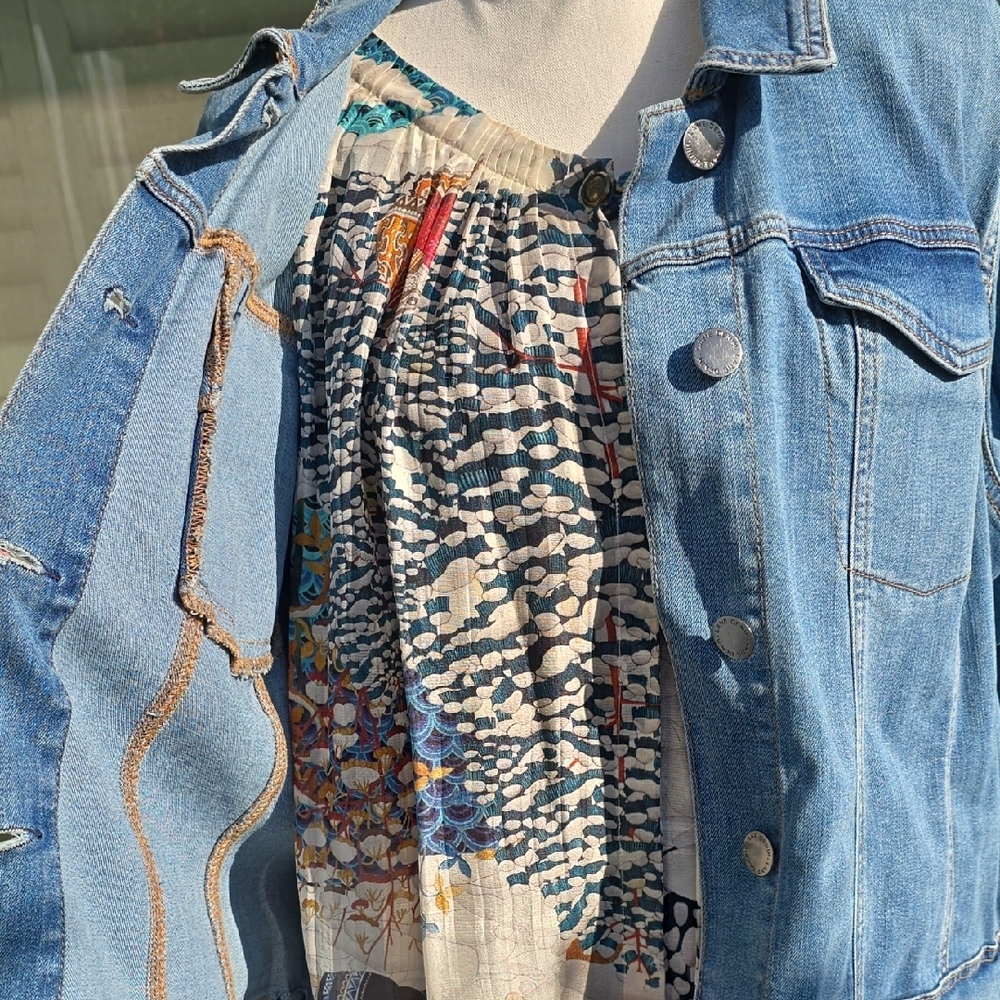 Lane Bryant Denim Belted Jacket - Picture 4 of 6